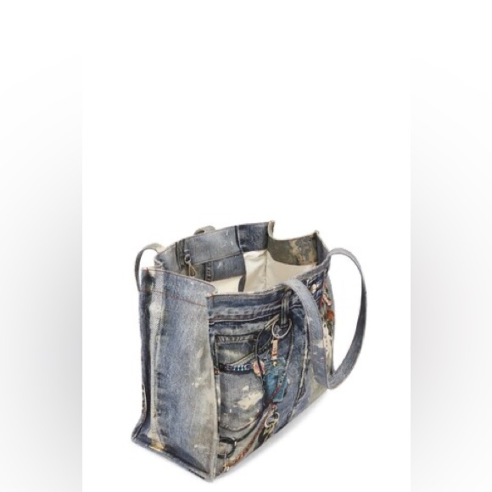 Acne studios Trompe L'oeil Cotton-Canvas Tote Bag $1063 NEW without tags - Picture 7 of 15